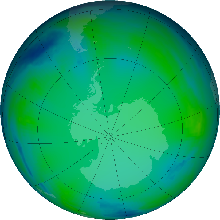 Ozone Map 1999-07-02